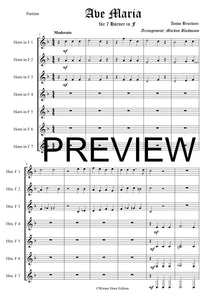 Ave Maria - Anton Bruckner - für Horn Septett in F