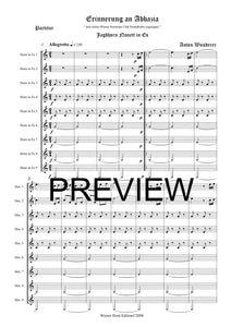 Erinnerungen an Abbazia - Anton Wunderer - für Horn Nonett in Es - 9 JH