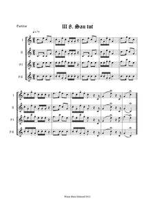 Sau tot - Totsignal für 2 Pless Hörner & 2 Parforce Hörner in B mit text