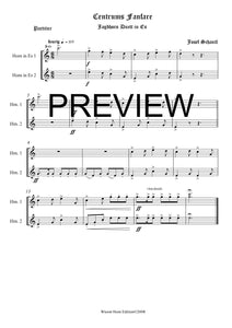 Centrums Fanfare - Josef Schantl - für Horn Quartett in Es - 2 JH