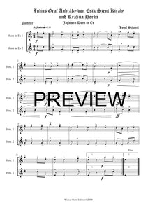 Julius, Graf Andrássy von Csik Szent Kiraly und Kraßna Horka - Josef Schantl - für Horn Duett in Es - 2 JH