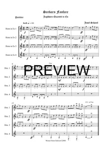 Seebarn Fanfare - Josef Schantl - für Horn Quartett in Es - 4 JH
