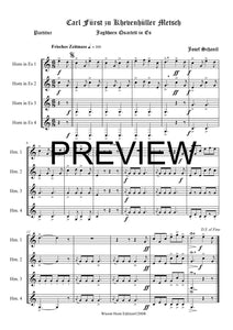 Carl, Fürst zu Khevenhüller - Metsch - Josef Schantl - für Horn Quartett in Es - 4 JH