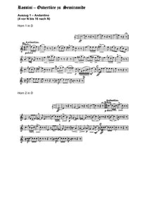 Orchester Studie - Giachino Rossini - Ouvertüre zu Semiramide - Horn 1,2,3,4