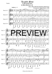 la petit fleur de Printemps - Walzer - Prince Mirko Petrovich Njegoch de Montenegro - Arr. Anton Wunderer - für Horn Quartett in F