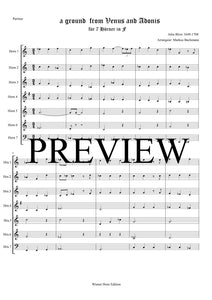 a ground from Venus and Adonis - John Blow - für Horn Septett in F -7 WH